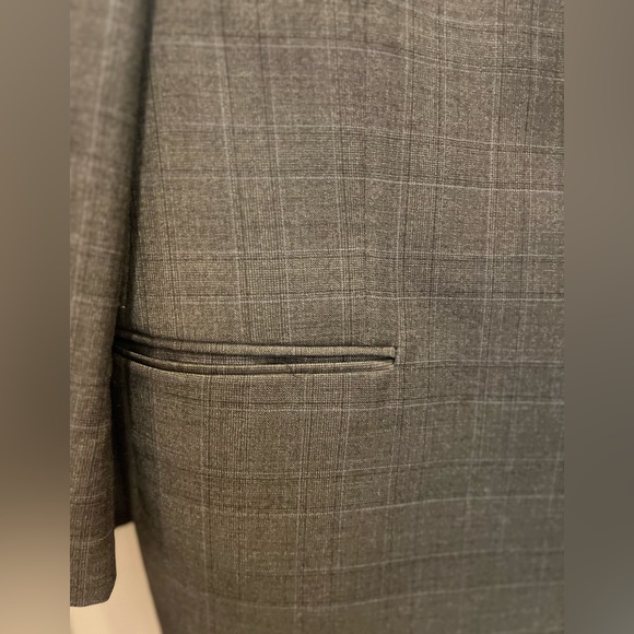 JOSEPH ABBOUD JOE JOSEPH ABBOUD Gray Check Blazer Sportcoat 42S - Picture 4 of 7